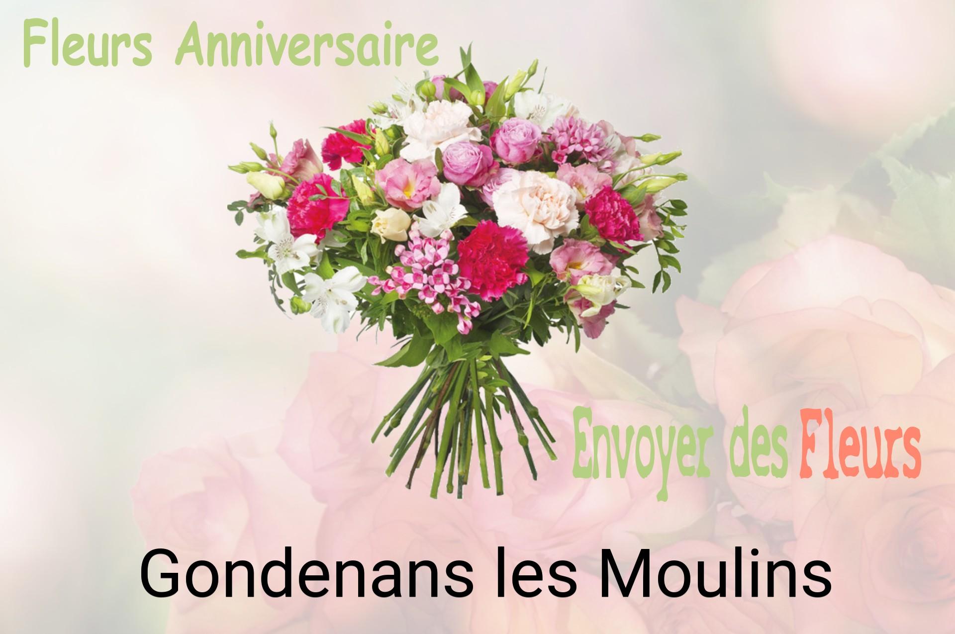 Bouquet de fleurs d’anniversaire livré à Gondenans-les-Moulins