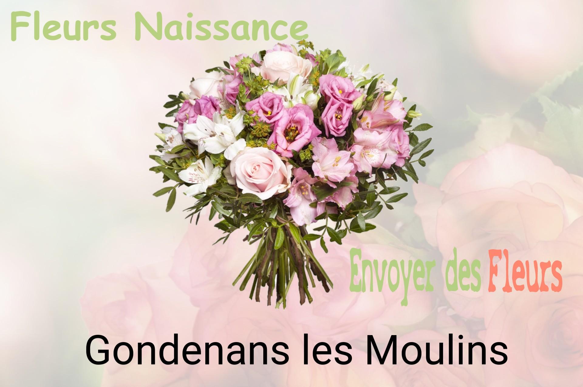 Bouquet de fleurs de naissance livré à Gondenans-les-Moulins