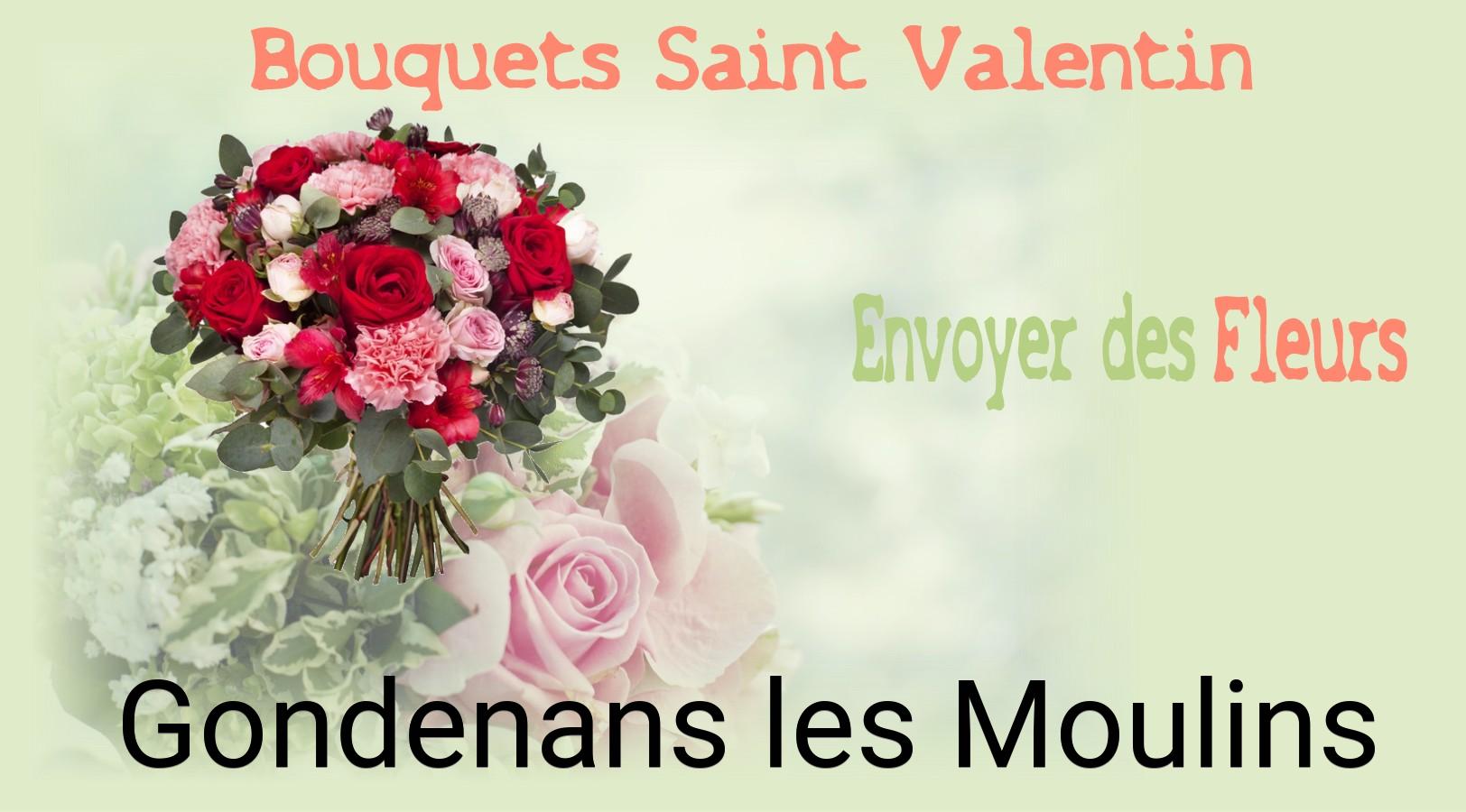 Roses de Saint-Valentin livrées à Gondenans-les-Moulins